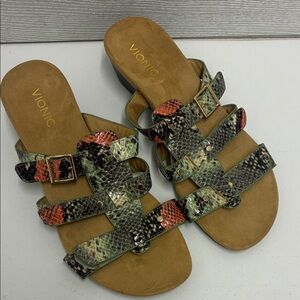Vionic Multicolor Snake Print Sandals *NEW*
